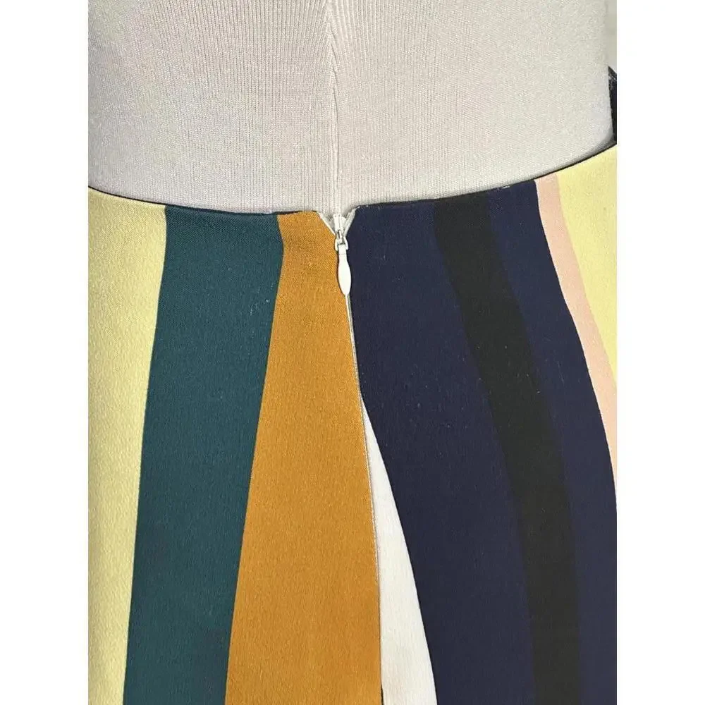 Zara Trafaluc multicolored fluted mini skirt Size Medium